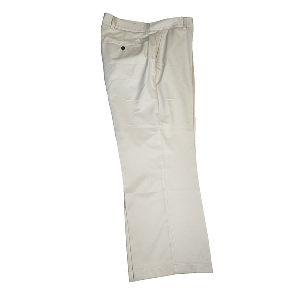 Adidas Climalite Golf Pants Mens 38x28 Tech Lightweight Straight Beige Outdoor - Picture 2 of 16
